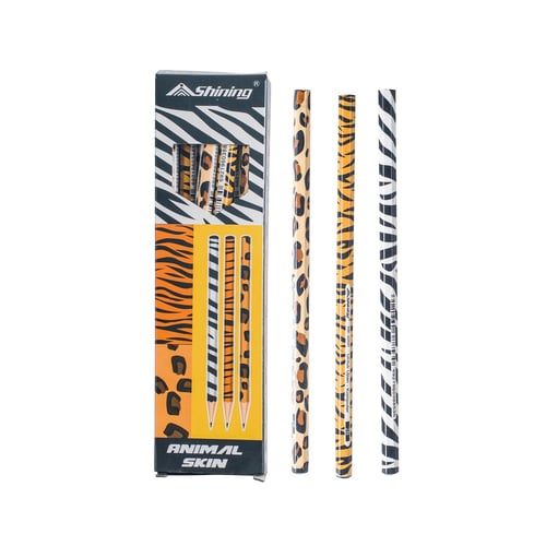 Shining Pensil 2B Animal Skin Set 12 Pc ( SB-2200 )