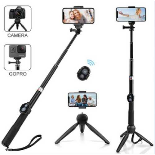 Tongsis Tripod Remote Bluetooth 4IN1 Universal Phone Holder & Gopro