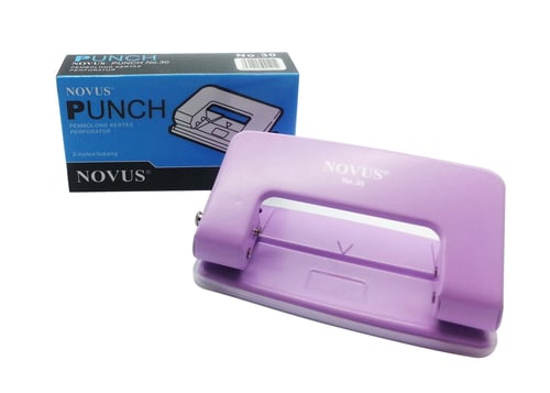 Novus Paper Punch No.30 Violet (2 Holes) - Pembolong Kertas