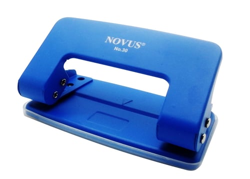 Novus Paper Punch No.30 Blue (2 Holes) - Pembolong Kertas