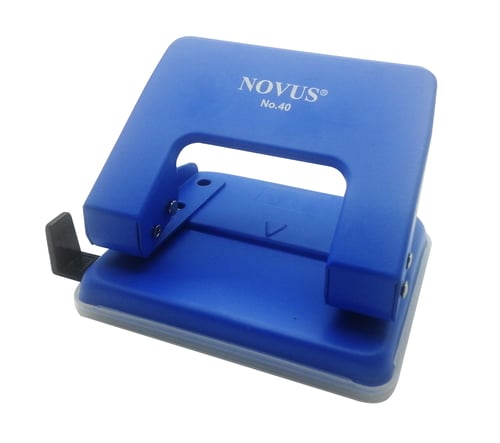 Novus Paper Punch No.40 Blue (2 Holes) - Pembolong Kertas