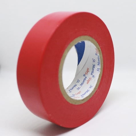 ST MORITA Electrical Tape Color Red 19mm x 20m