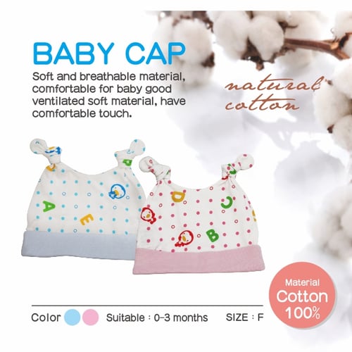 Puku Baby Cap new born 0-3 Month - Topi Bayi 26956