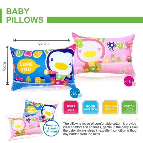 PUKU Baby Pillow Bantal Anak 33130 Pink