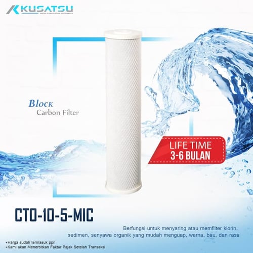 Block Carbon Filter ( CTO-10-5MIC ) - Kusatsu
