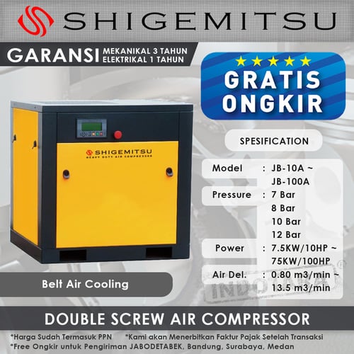 Kompresor Angin Shigemitsu JB-30A Belt Air Cooling Compressor