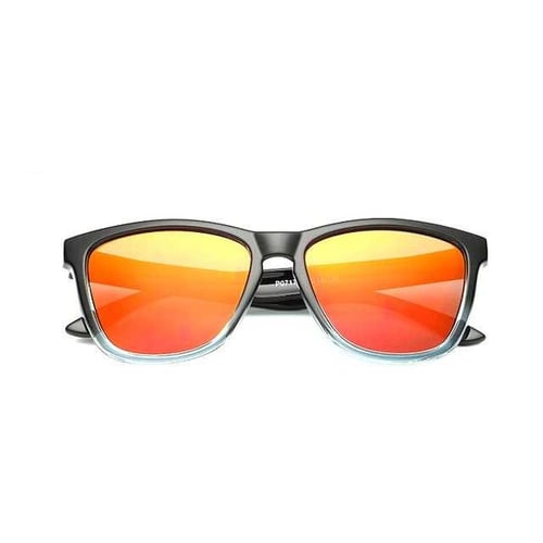 Rimas 9821 Aoron Kacamata Sunglasses D Shape Polarized - Hitam Merah