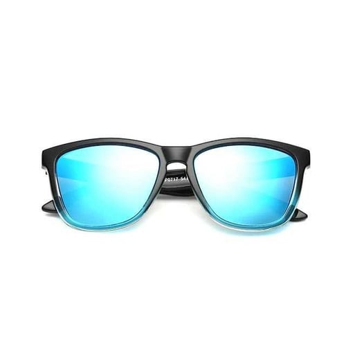 Rimas 9821 Aoron Kacamata Sunglasses D Shape Polarized - Hitam Biru