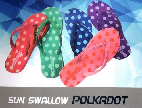 SUN SWALLOW Polkadot Sandal Jepit Size Seri