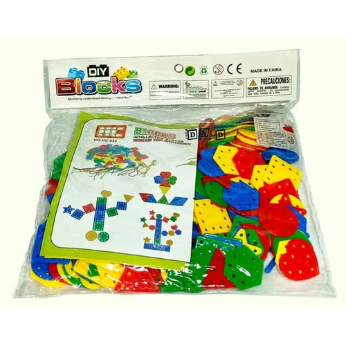 DIY Blocks Geometry Lacing Lego Menjahit Geo HC033 - Kids Toys