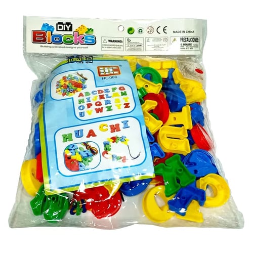 DIY Blocks Ronche Alphabet Lego Lacing Abjad HC068 - Kids Toys