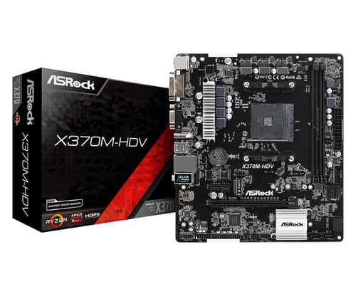 ASRock X370M-HDV (AM4, AMD Promontory X370,DDR4, USB3.1, SATA3)