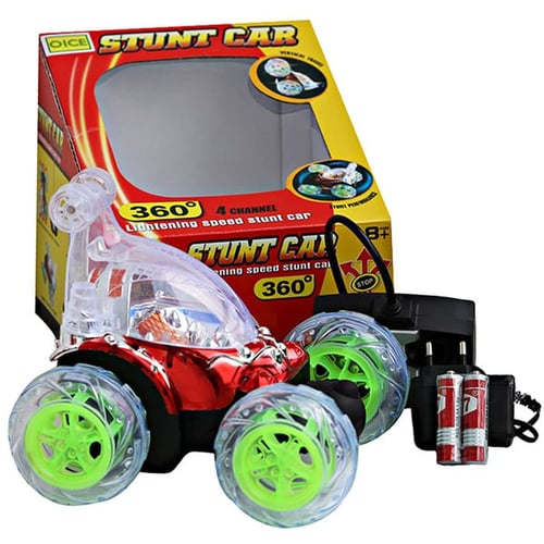 Mobil Remote Control RC Stunt Car 4 Channel Putar 360 - Kids Toys