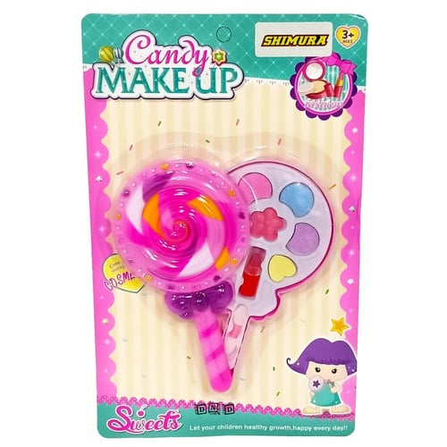 Candy Makeup Permen Lollipop Beauty Set 001C - Kids Toys