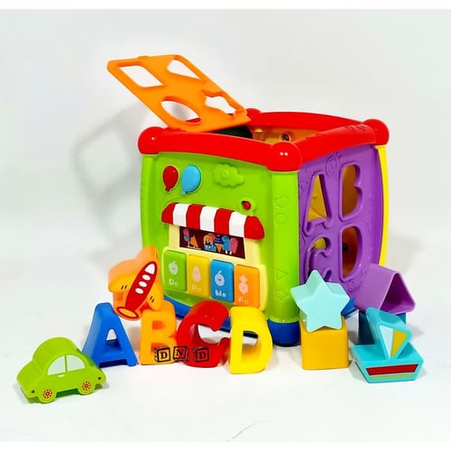 Fancy Cube Kotak Pas Sorting Box 2 in 1 Piano - Baby Toys