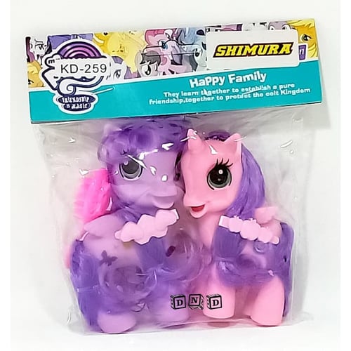 Boneka Figure Little Pony Happy Family Set Isi 2Pcs KD259 - Kids Toys