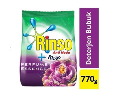 RINSO Molto Purple Perfume Essence Deterjen Bubuk 770 gr
