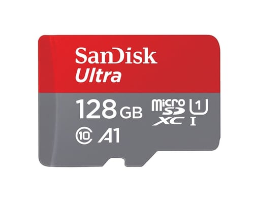 Sandisk MicroSD Ultra 100MB/S 128GB Class 10 UHS-1 - SDSQUAR-128G A1