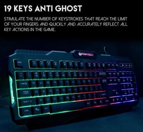 Fantech Hunter Pro K511 Rainbow Backlight Gaming Keyboard