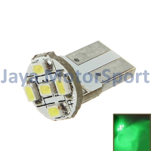 JMS - Lampu LED Mobil / Motor / Senja T10 / Wedge Side PCB 5 SMD 1210 - Green