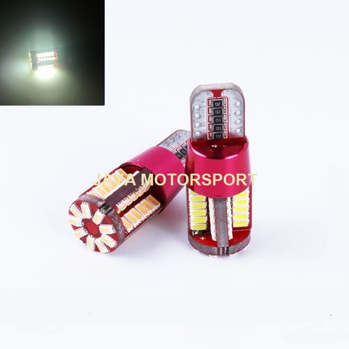 JMS - Lampu LED Mobil / Motor / Senja / Kabin T10 w5w / Wedge Side CANBUS 57 SMD 3014 - White