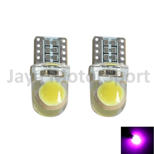 JMS - Lampu LED Mobil / Motor / Senja / Kabin / Wedge T10 Silicone COB 6 SMD - Pink