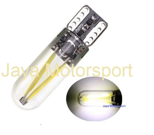 JMS - Lampu LED Mobil / Motor / Senja / Sein / T10 W5W Canbus Glass COB 30 SMD - White