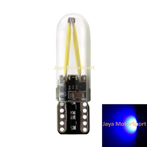 JMS - Lampu LED Mobil / Motor / Senja / Sein / T10 W5W Canbus Glass COB 30 SMD - Blue
