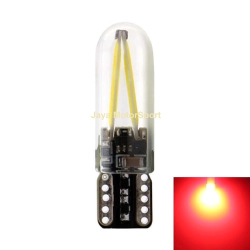 JMS - Lampu LED Mobil / Motor / Senja / Sein / T10 W5W Canbus Glass COB 30 SMD - Red