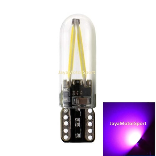 JMS - Lampu LED Mobil / Motor / Senja / Sein / T10 W5W Canbus Glass COB 30 SMD - Pink