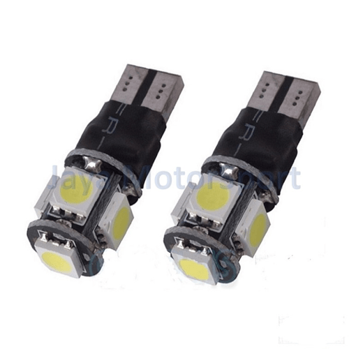 JMS - Lampu LED Mobil / Motor / Senja T10 5 SMD 5050 Strobe Flash 2 Modes (Strobo) - Blue