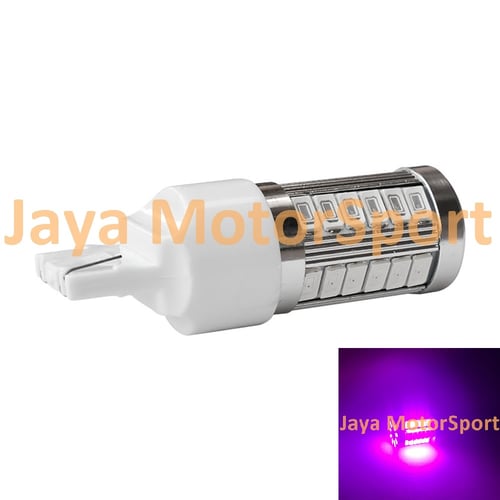 Lampu LED Mobil / Motor 7440 T20 33 SMD 5730 Pink