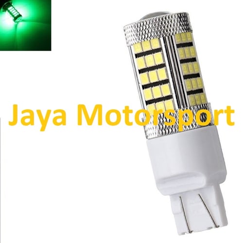 Lampu LED Mobil / Motor 7443 T20 63 SMD 5730 Green