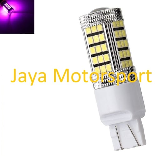 Lampu LED Mobil / Motor 7443 T20 63 SMD 5730 Pink