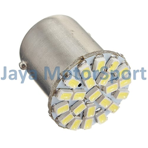 JMS - Lampu LED Mobil / Motor S25 / Bayonet / 1156 / BA15S 22 SMD 3014 - White