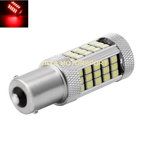 JMS - Lampu LED Mobil / Motor / Bayonet S25 1156 / BA15S 63 SMD 2835 - Red