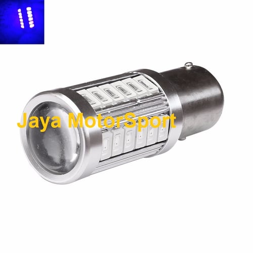 JMS - Lampu LED Mobil / Motor / Bayonet S25 1157 / BAY15D 33 SMD 5730 - Blue