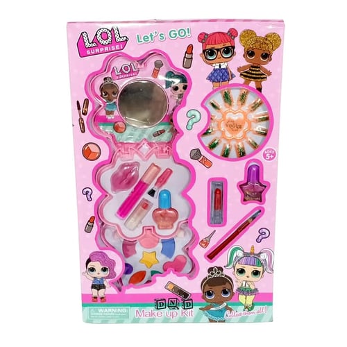 LOL Makeup Kit Pink Nail Art Kutek Kuku - Kids Toys
