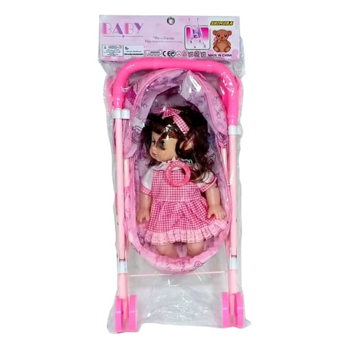 Boneka Baby Stroller Dorongan Keranjang Bayi - Kids Toys