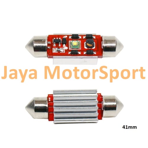 JMS - Lampu LED Mobil Kabin / Plafon / Festoon / Double Wedge CANBUS 1 SMD Cree - 41mm White