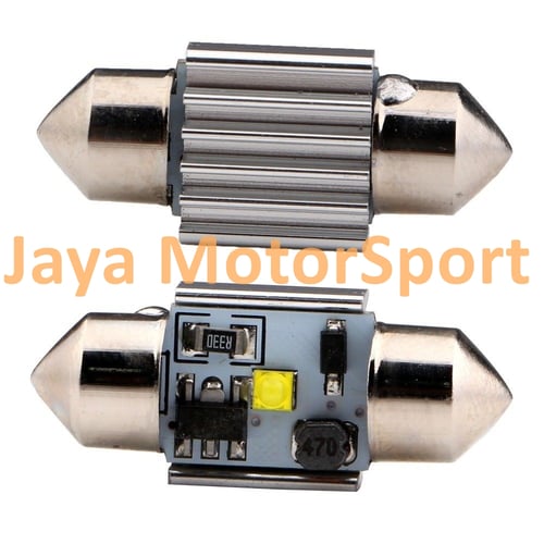 JMS - Lampu LED Mobil Kabin / Plafon / Festoon / Double Wedge CANBUS 1 SMD Cree - 31 mm White Model B