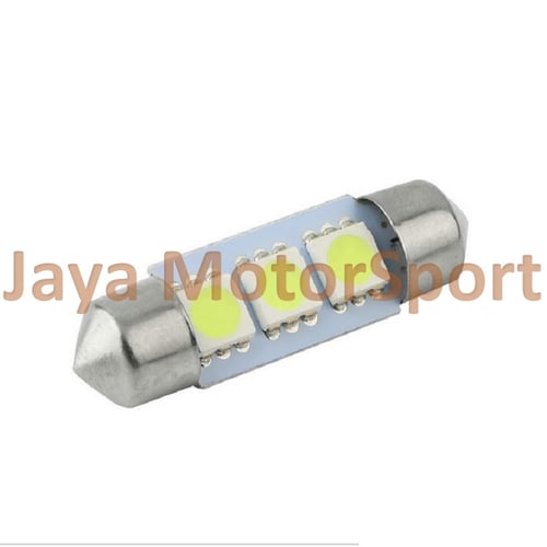 JMS - Lampu LED Mobil Kabin / Plafon / Festoon / Double Wedge 3 SMD 5050 31mm - White