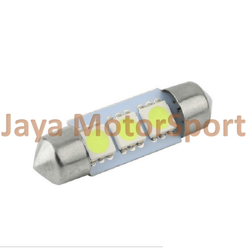 JMS - Lampu LED Mobil Kabin / Plafon / Festoon / Double Wedge 3 SMD 5050 39mm - Warm White