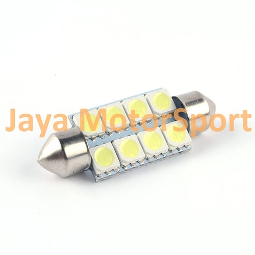 JMS - Lampu LED Mobil Kabin / Plafon / Festoon / Double Wedge 8 SMD 5050 31mm - White