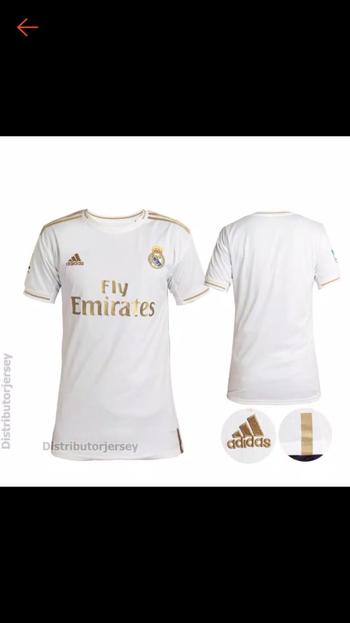 Jersey Sepak Bola Madrid Home 2019/2020 Grade ori (Musim baru)