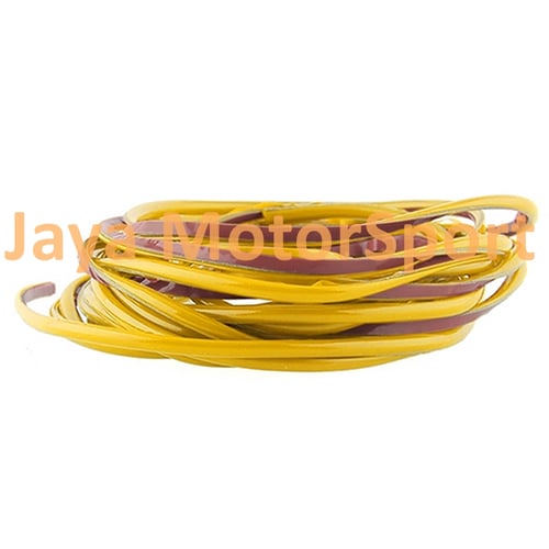 JMS - Resin Car Body Decals Thread Sticker / Kabel Variasi Body - Panjang 5 Mtr - Yellow