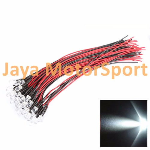JMS - Lampu LED Mobil / Motor / Eagle Eye DRL Daytime 5mm - White 2Pcs / Set
