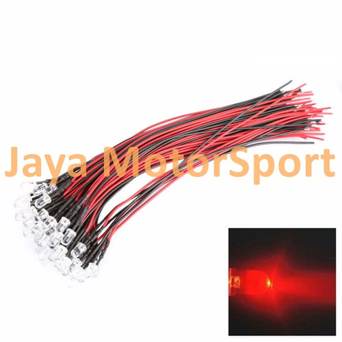 JMS - Lampu LED Mobil / Motor / Eagle Eye DRL Daytime 5mm - Red 2Pcs / Set