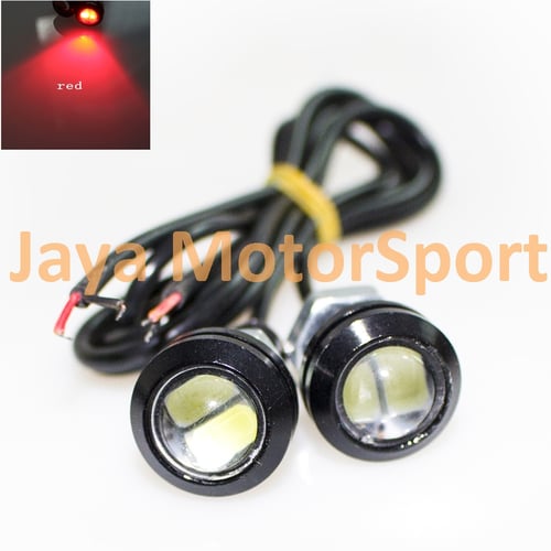 JMS - Lampu LED Motor / Mobil Eagle Eye / Mata Elang / DRL Daytime 2 SMD 5630 18MM Red - 2 Pcs per Set