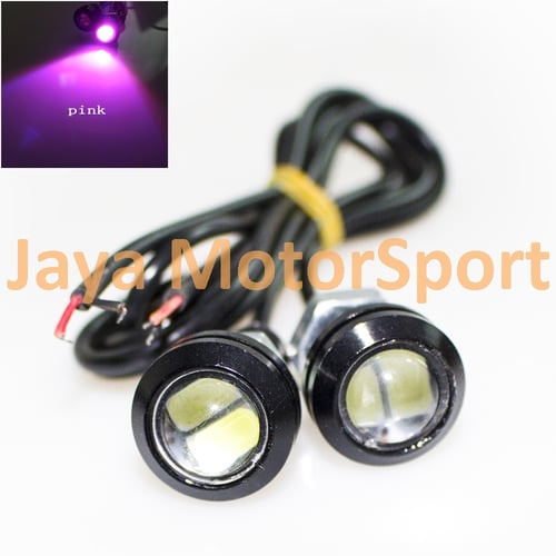 JMS - Lampu LED Motor / Mobil Eagle Eye / Mata Elang / DRL Daytime 2 SMD 5630 18MM Pink - 2 Pcs per Set